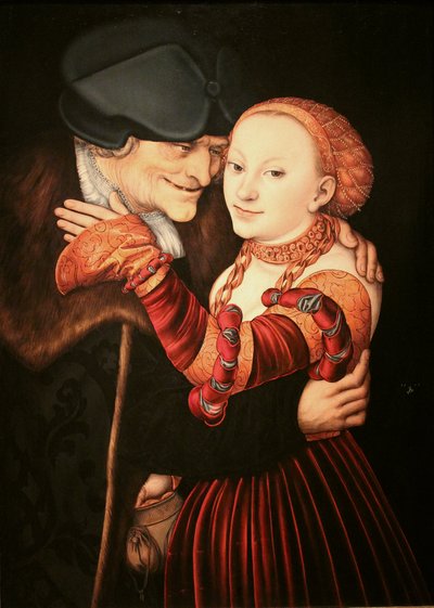 The Old Lover by Lucas Cranach the Elder